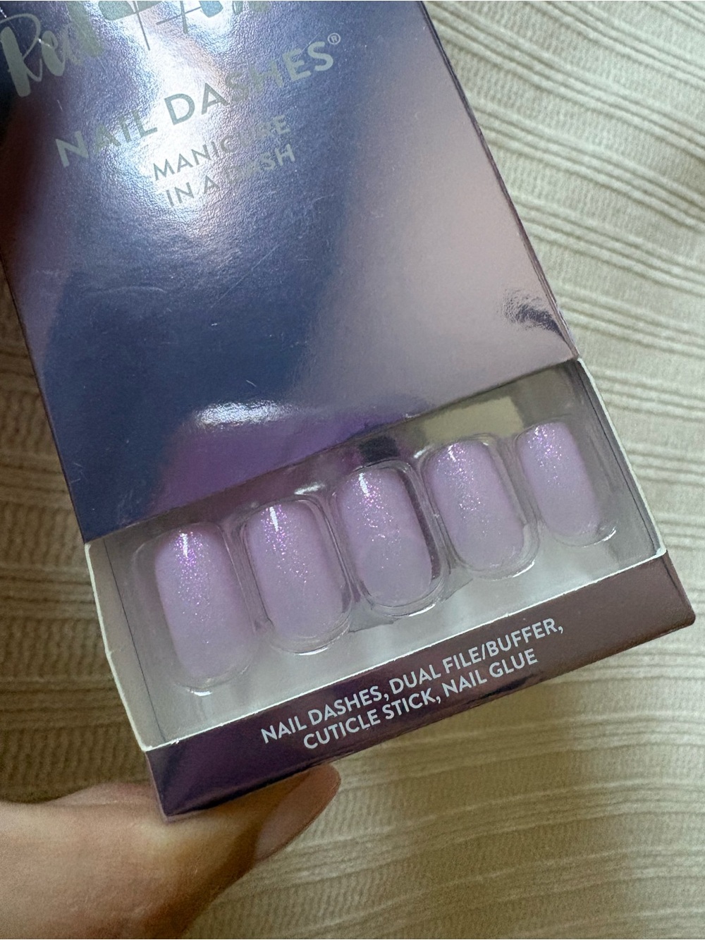 New Red Aspen Lilac Shimmer Press-On Nails Razzel Dazzel Taylee